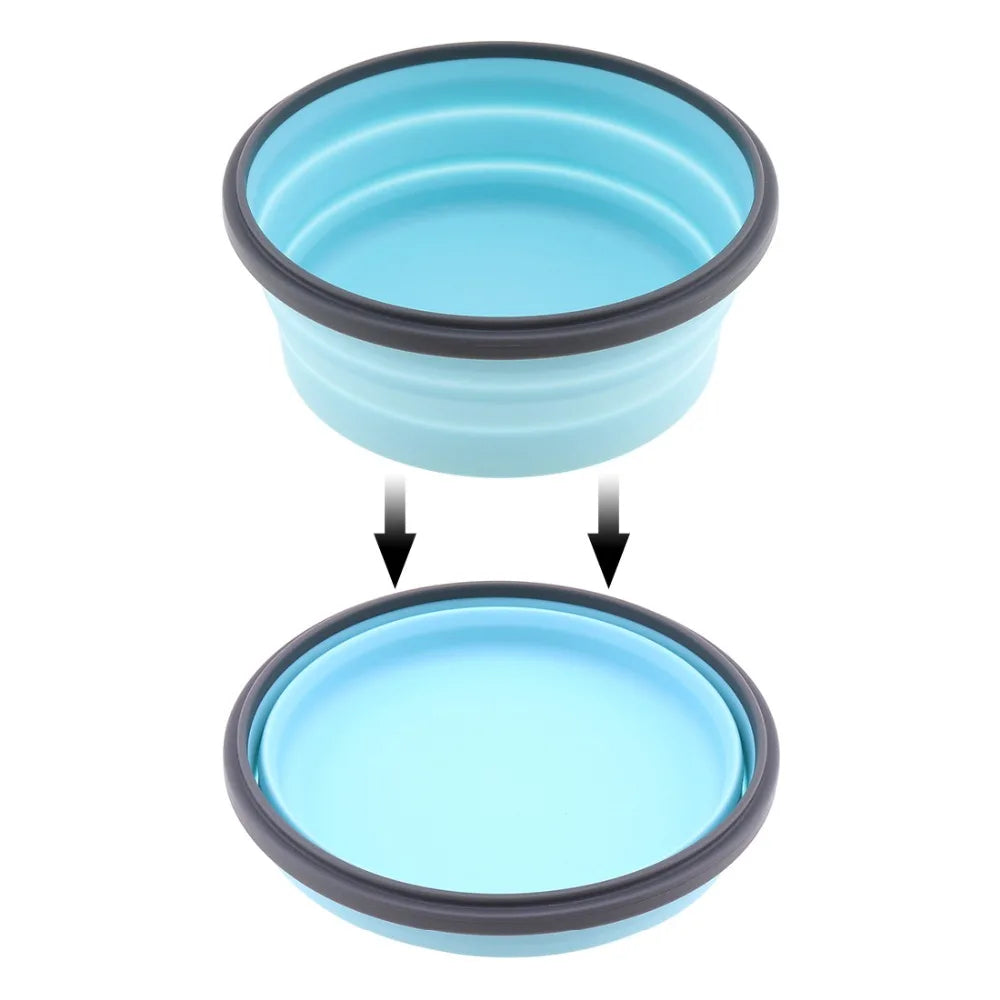 Lancheira dobrável redonda de silicone