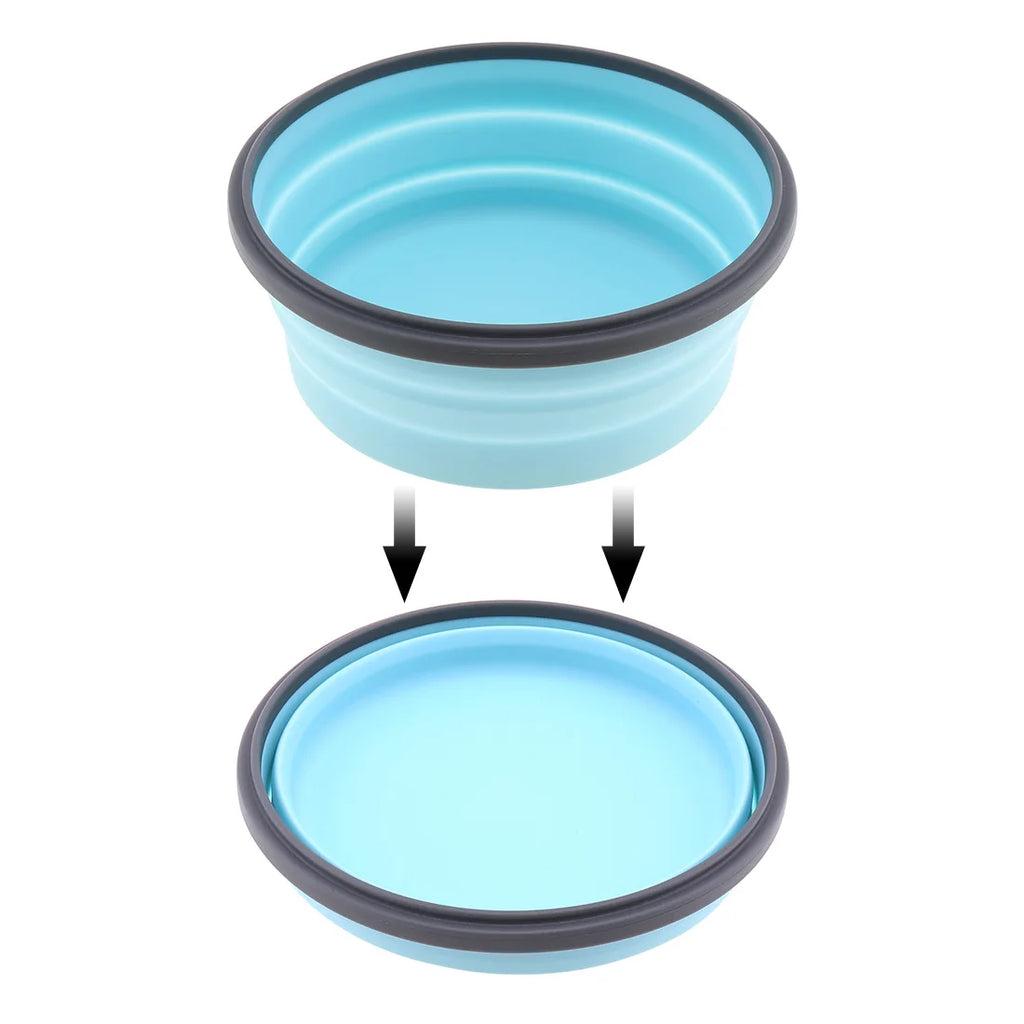 Lancheira dobrável redonda de silicone
