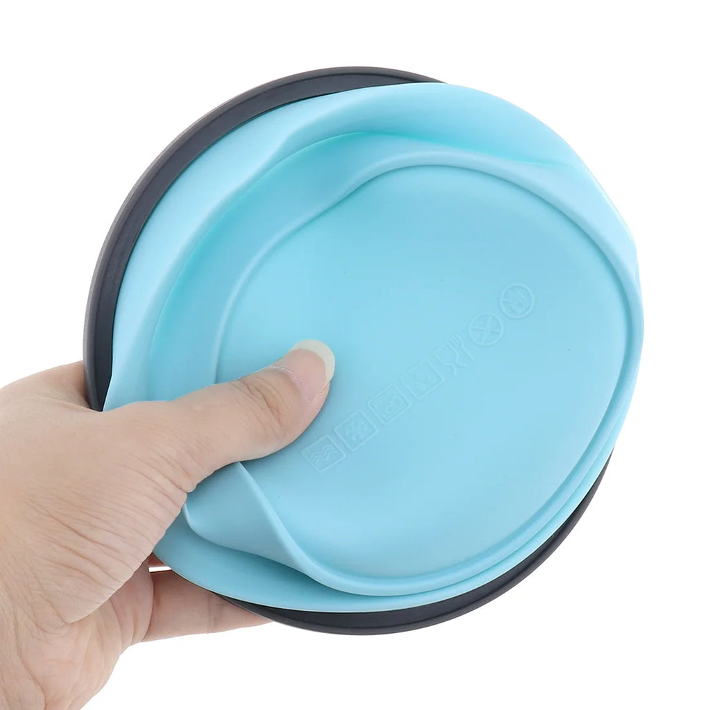 Lancheira dobrável redonda de silicone