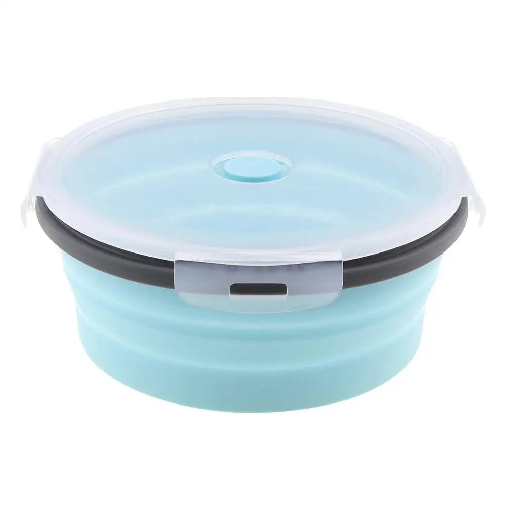 Lancheira dobrável redonda de silicone