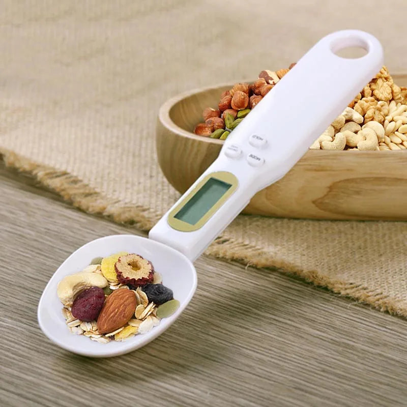 Balança de cozinha digital portátil com visor LCD