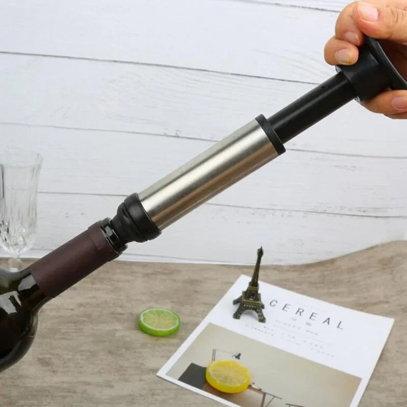 Rolha de vinho com bomba de vácuo